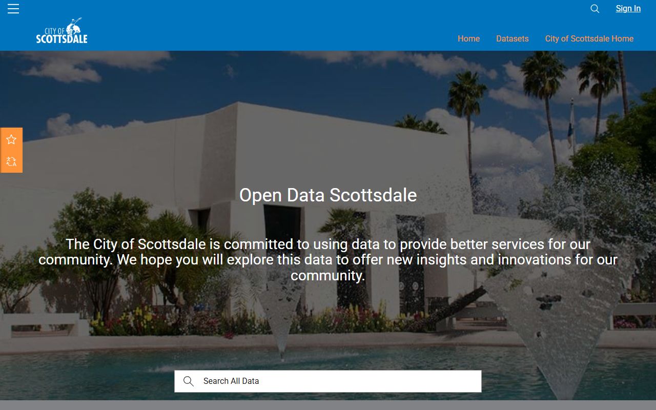 Scottsdale open data portal