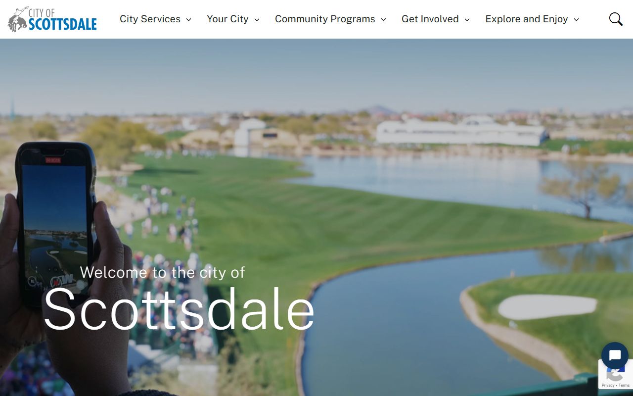 City of Scottsdale government website homepage