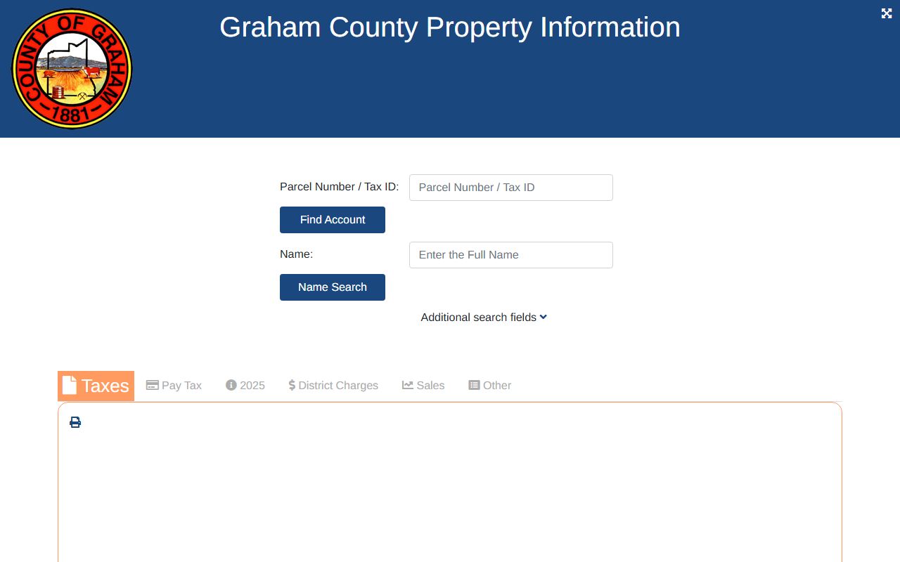 Graham County property tax payment portal