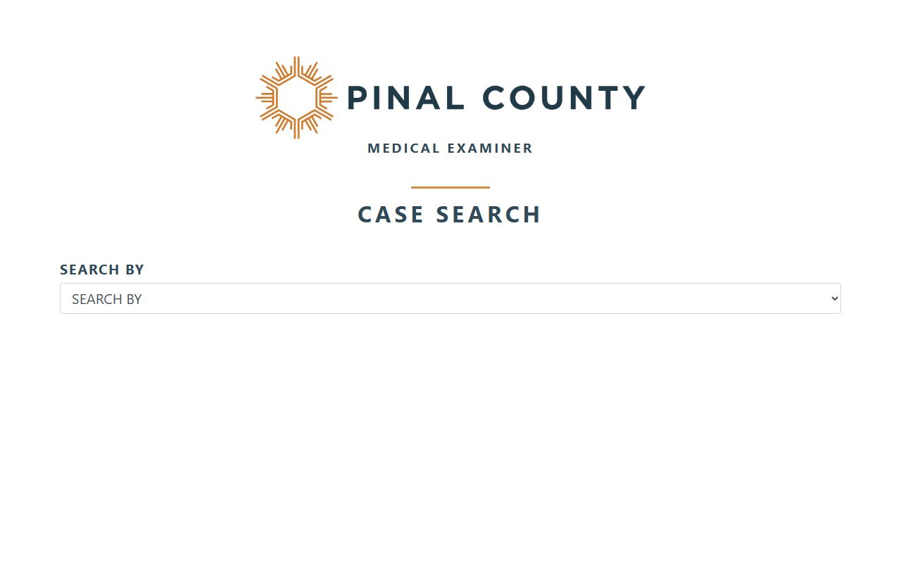 Pinal County Medical Examiner case search